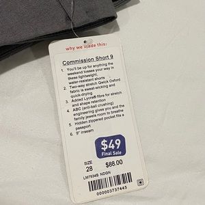 Lululemon Commission Shorts